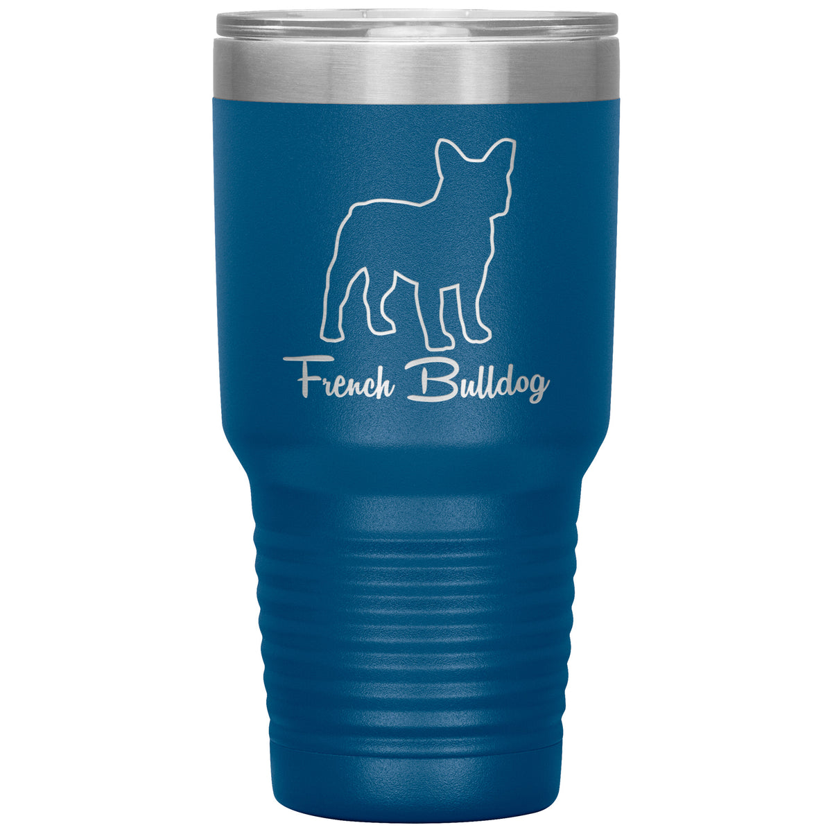 French Bulldog Dog Outlined Silhouette 30oz Insulated Tumbler