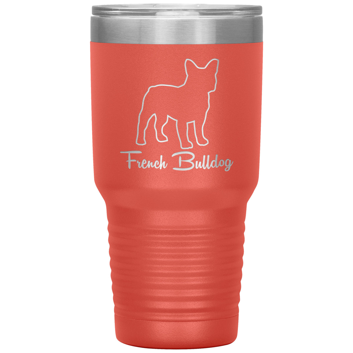 French Bulldog Dog Outlined Silhouette 30oz Insulated Tumbler