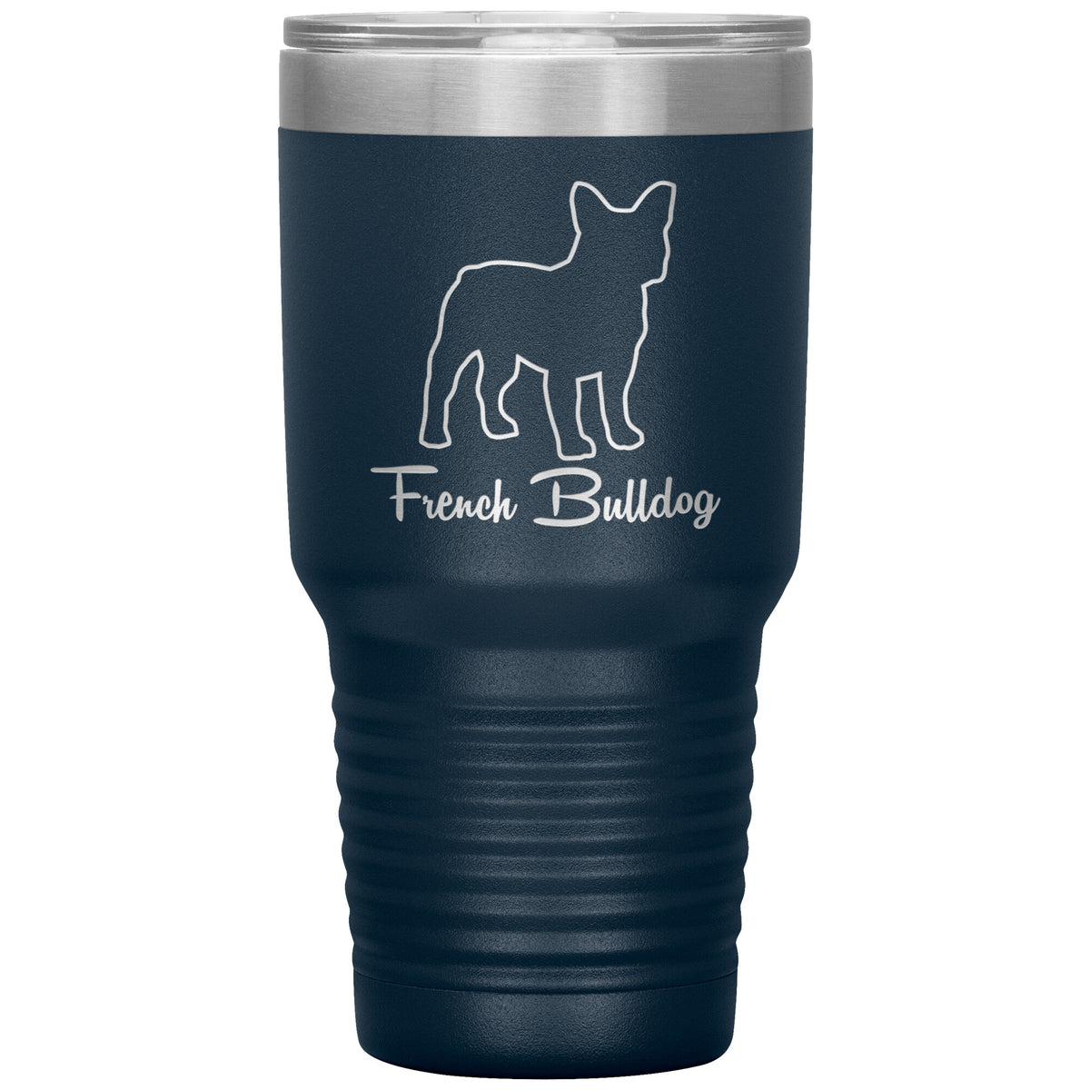 French Bulldog Dog Outlined Silhouette 30oz Insulated Tumbler