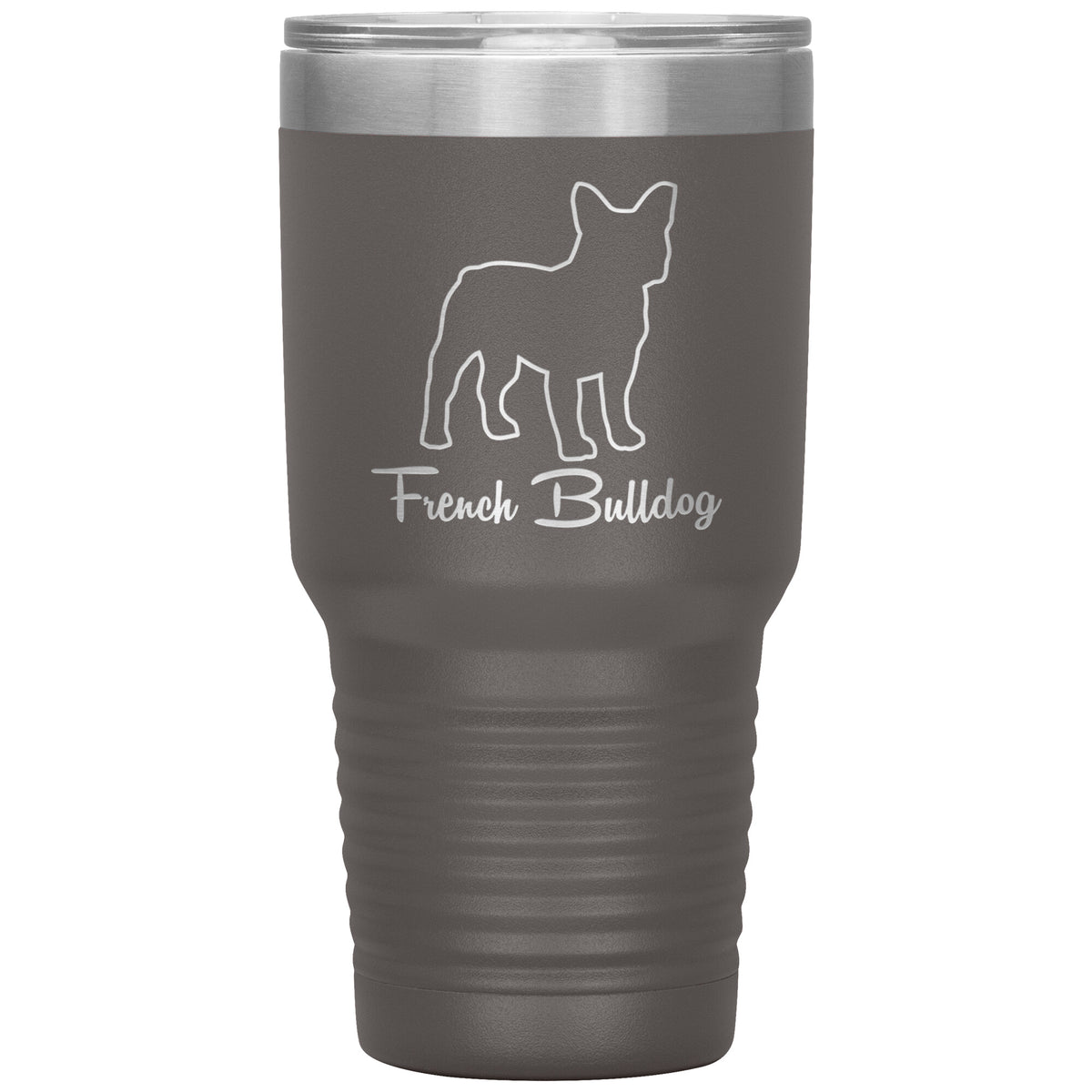 French Bulldog Dog Outlined Silhouette 30oz Insulated Tumbler