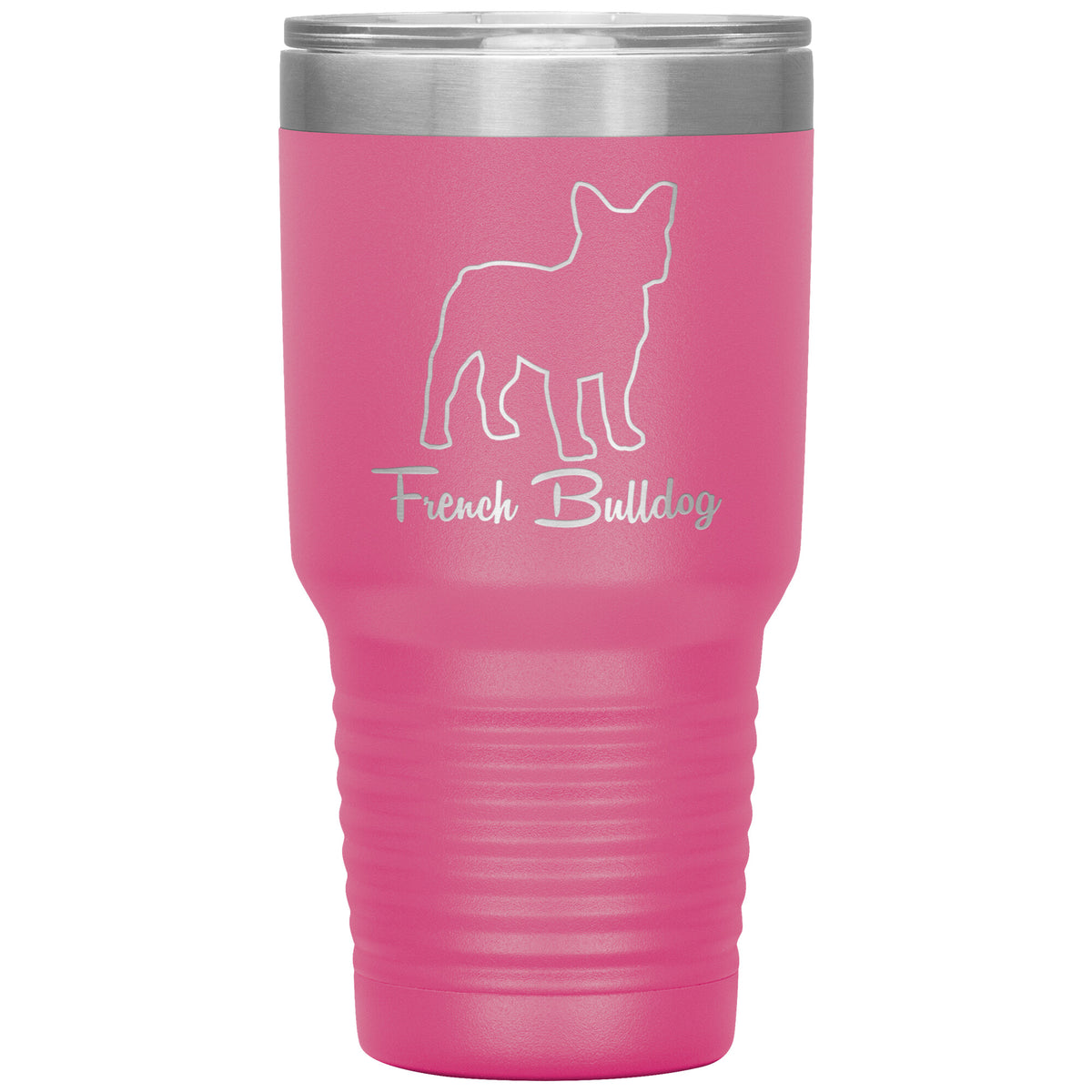 French Bulldog Dog Outlined Silhouette 30oz Insulated Tumbler
