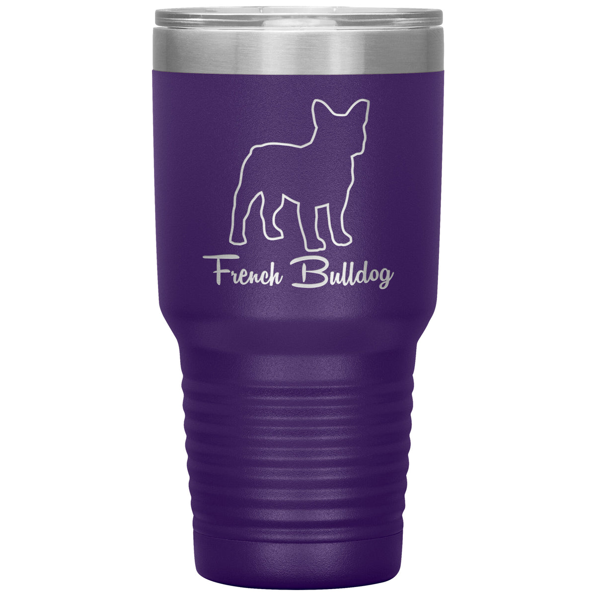 French Bulldog Dog Outlined Silhouette 30oz Insulated Tumbler