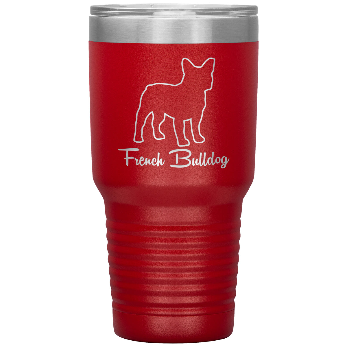 French Bulldog Dog Outlined Silhouette 30oz Insulated Tumbler