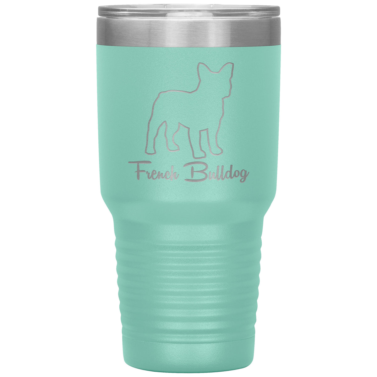 French Bulldog Dog Outlined Silhouette 30oz Insulated Tumbler