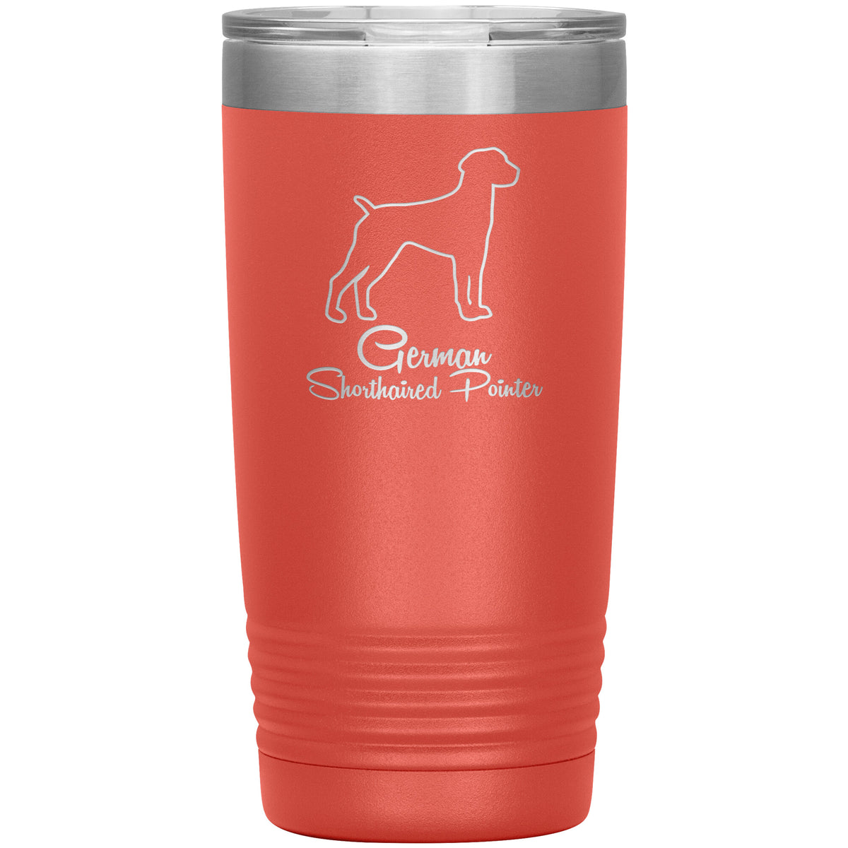 German Shorthaired Pointer Dog Outlined Silhouette 20oz Insulated Tumbler