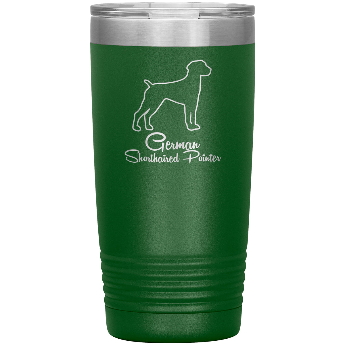 German Shorthaired Pointer Dog Outlined Silhouette 20oz Insulated Tumbler