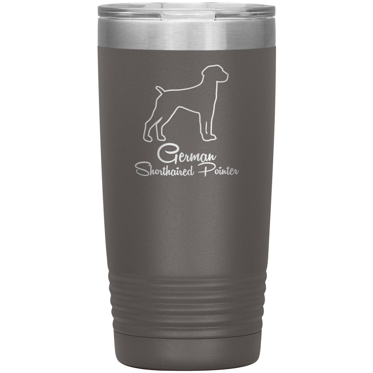 German Shorthaired Pointer Dog Outlined Silhouette 20oz Insulated Tumbler