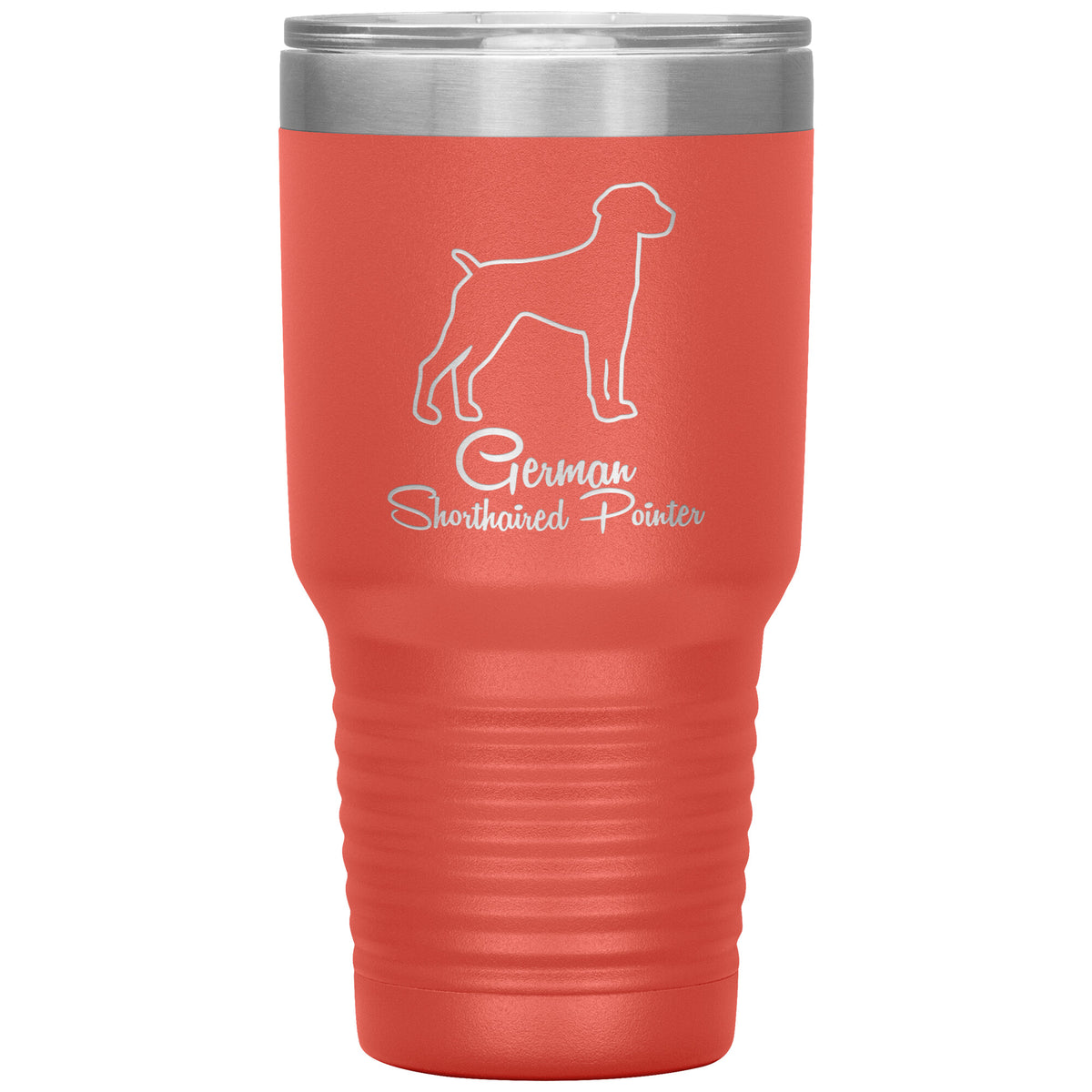 German Shorthaired Pointer Dog Outlined Silhouette 30oz Insulated Tumbler