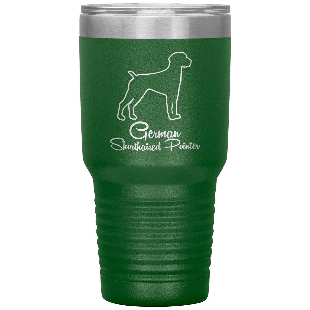 German Shorthaired Pointer Dog Outlined Silhouette 30oz Insulated Tumbler