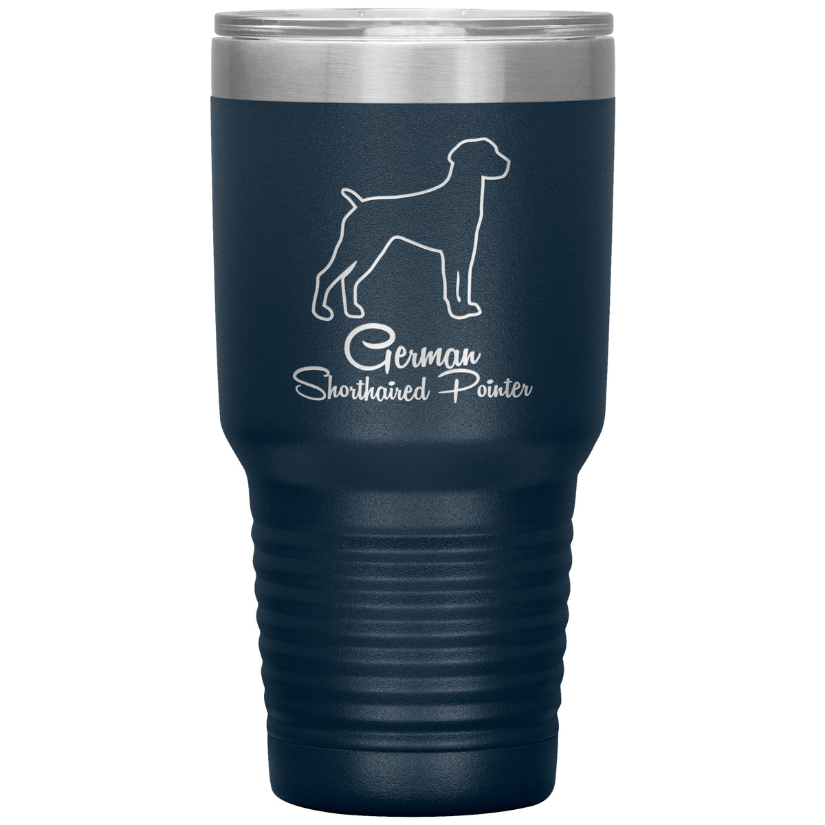 German Shorthaired Pointer Dog Outlined Silhouette 30oz Insulated Tumbler