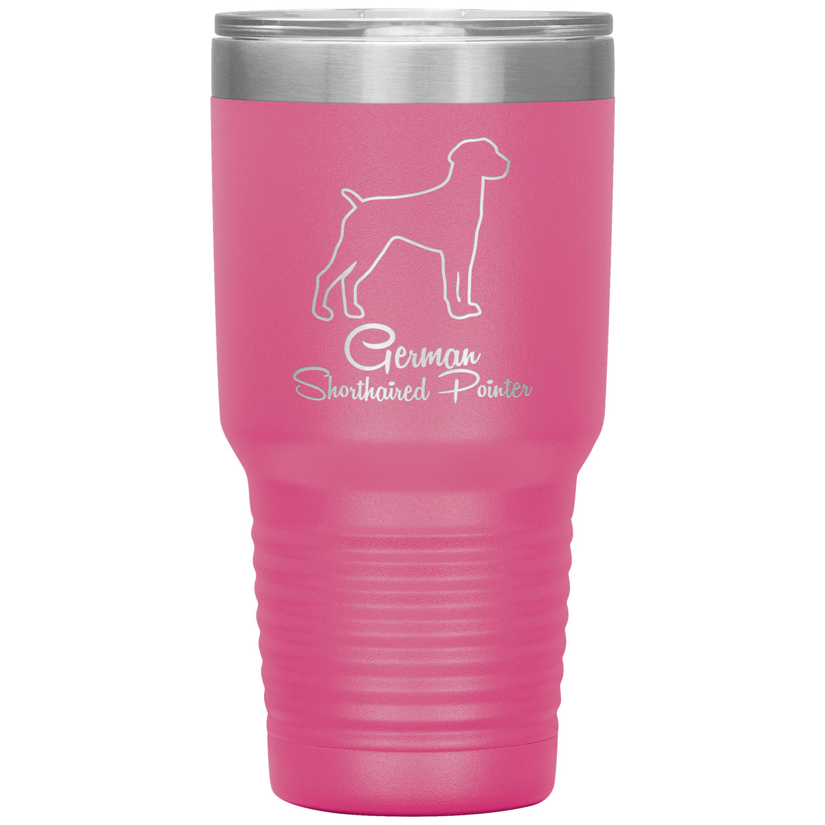 German Shorthaired Pointer Dog Outlined Silhouette 30oz Insulated Tumbler