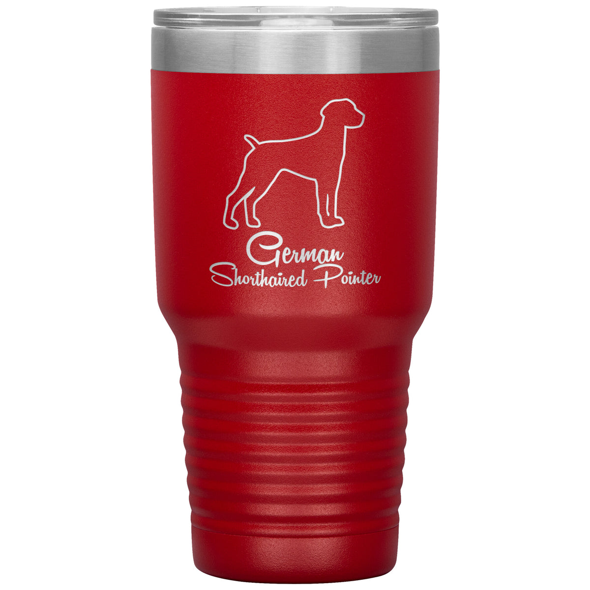 German Shorthaired Pointer Dog Outlined Silhouette 30oz Insulated Tumbler