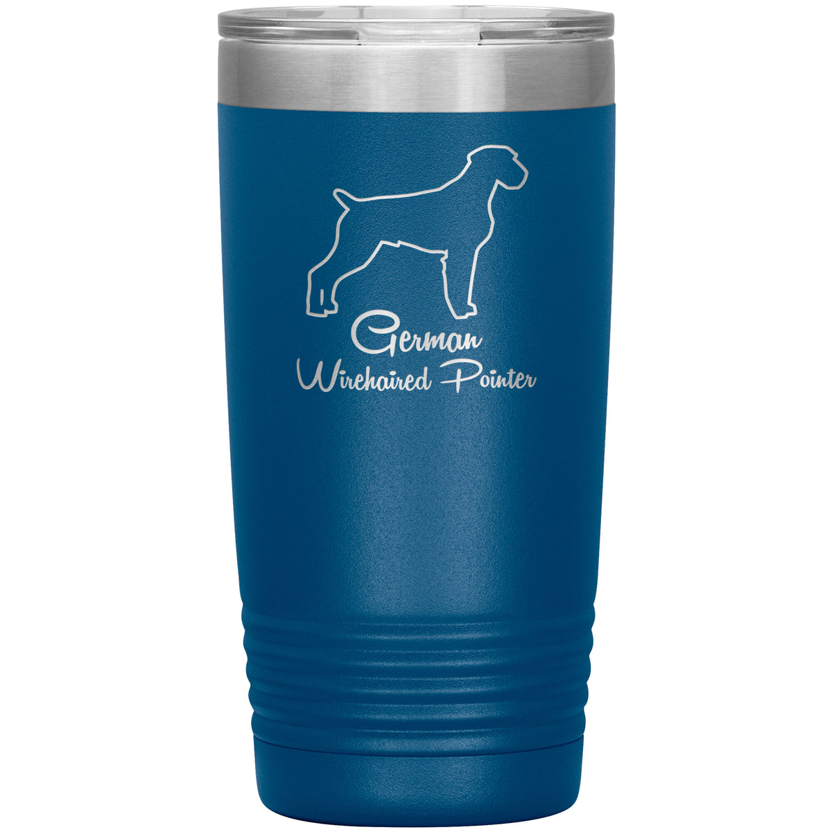 German Wirehaired Pointer Dog Outlined Silhouette 20oz Insulated Tumbler