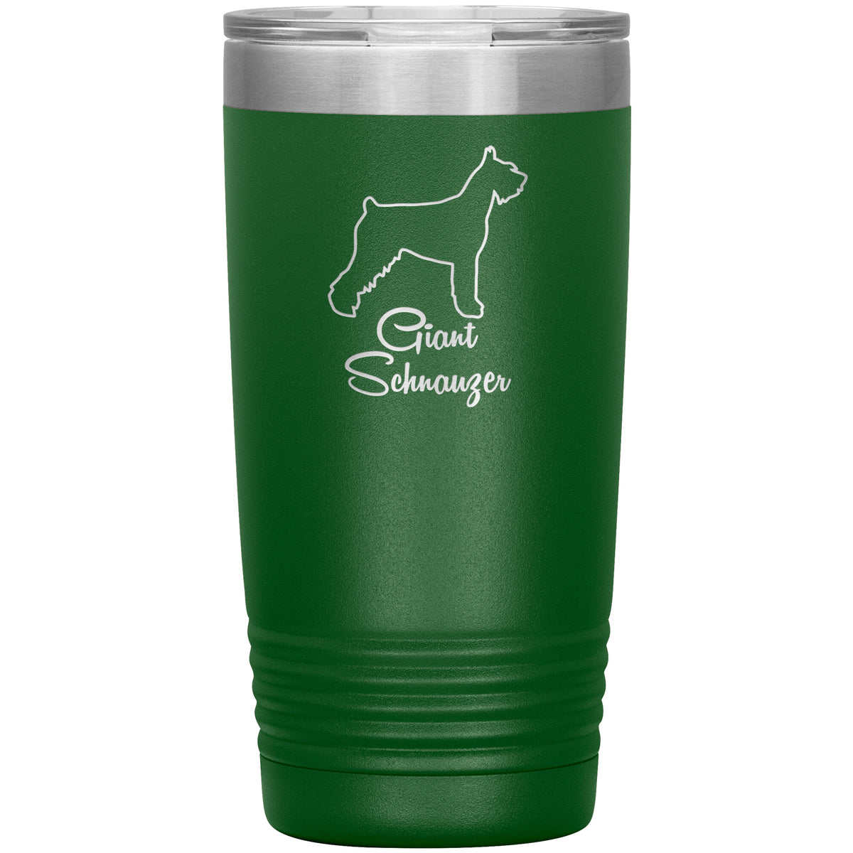 Giant Schnauzer Dog Outlined Silhouette 20oz Insulated Tumbler