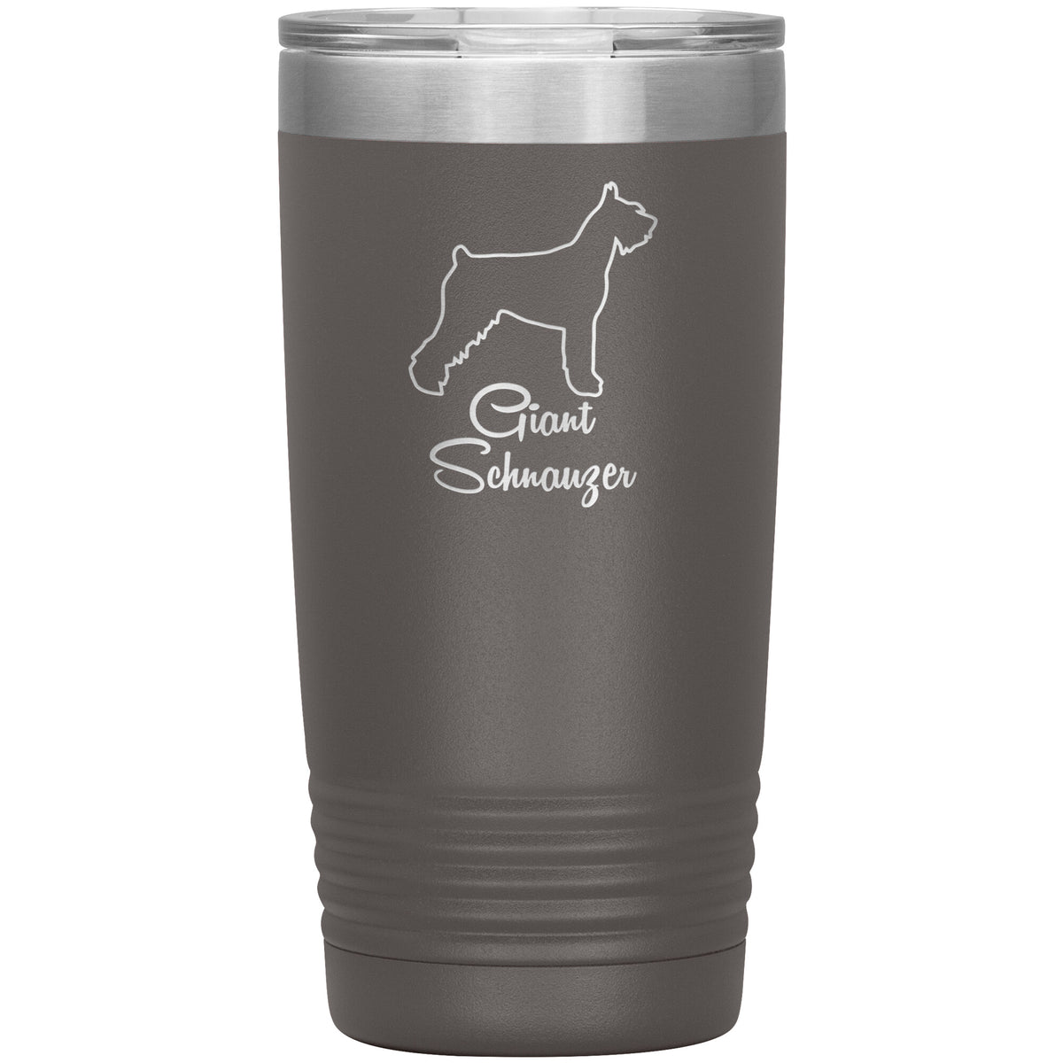 Giant Schnauzer Dog Outlined Silhouette 20oz Insulated Tumbler