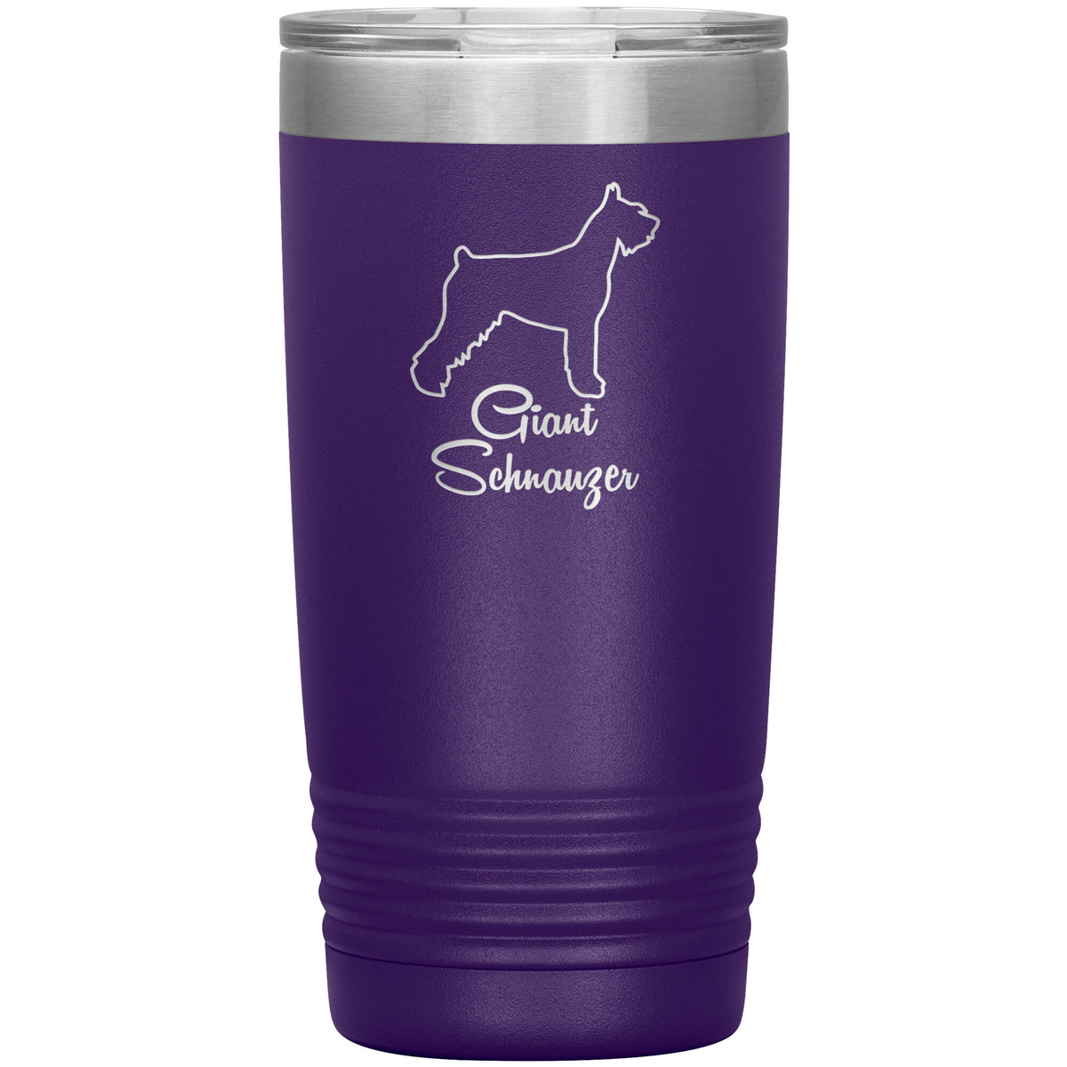 Giant Schnauzer Dog Outlined Silhouette 20oz Insulated Tumbler