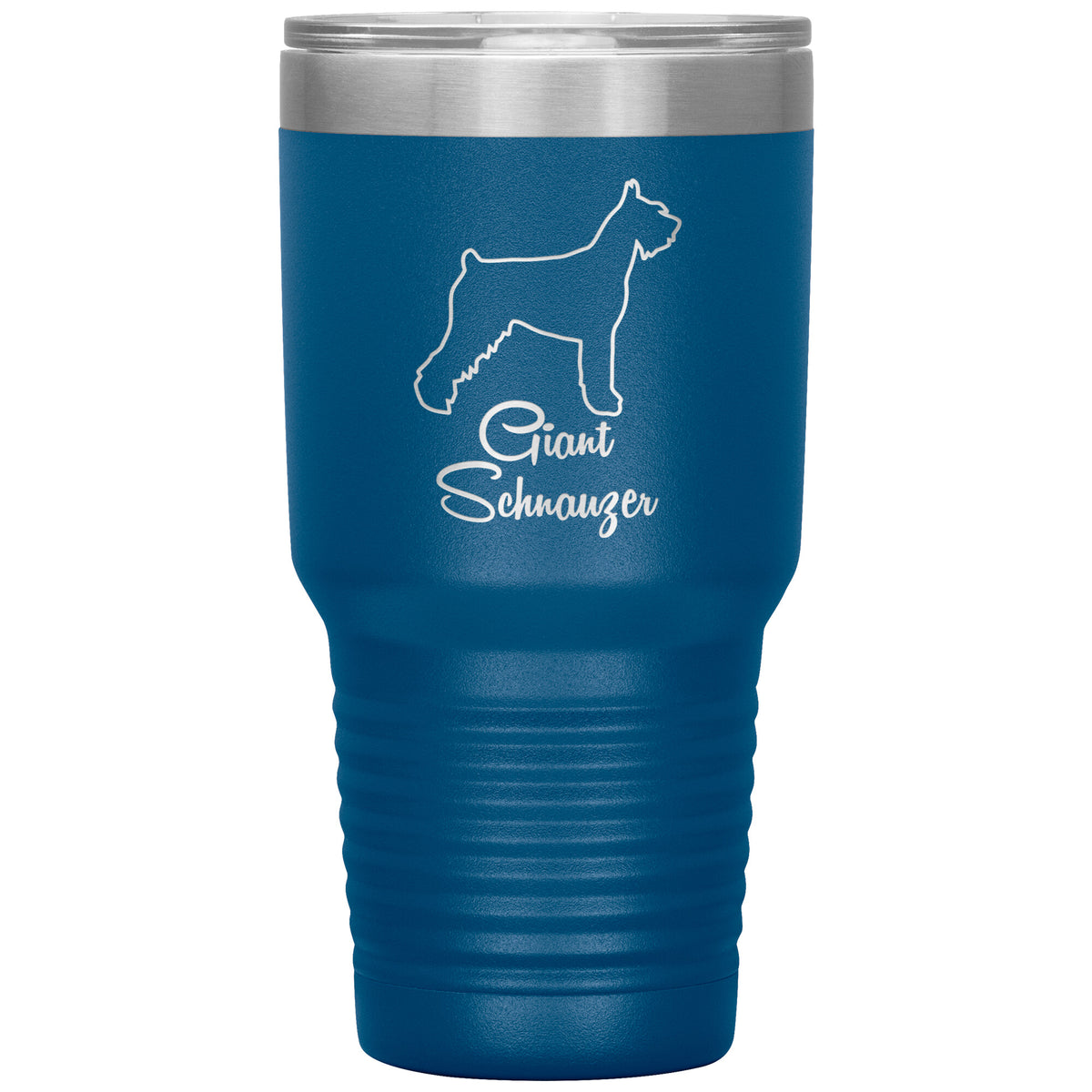 Giant Schnauzer Dog Outlined Silhouette 30oz Insulated Tumbler