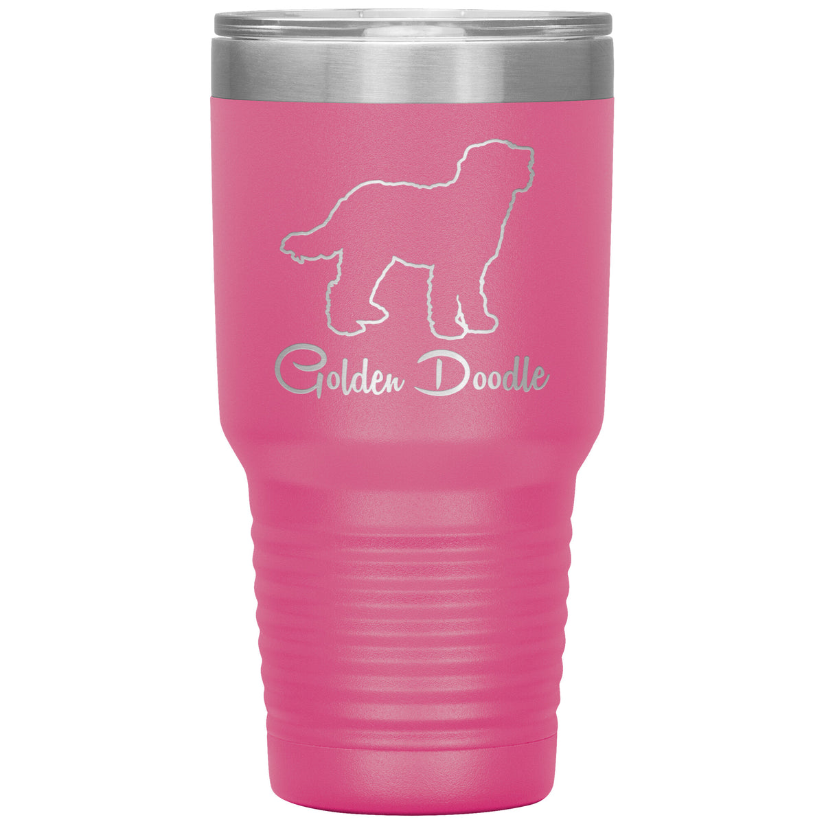 Golden Doodle Dog Outlined Silhouette 30oz Insulated Tumbler