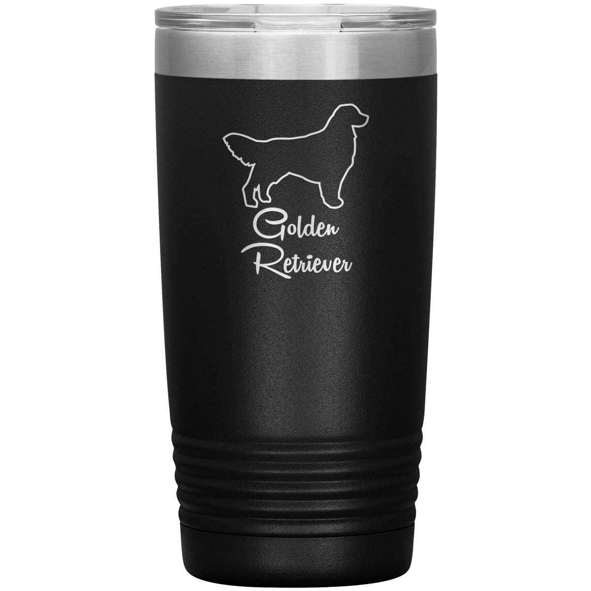 Golden Retriever Dog Outlined Silhouette 20oz Insulated Tumbler