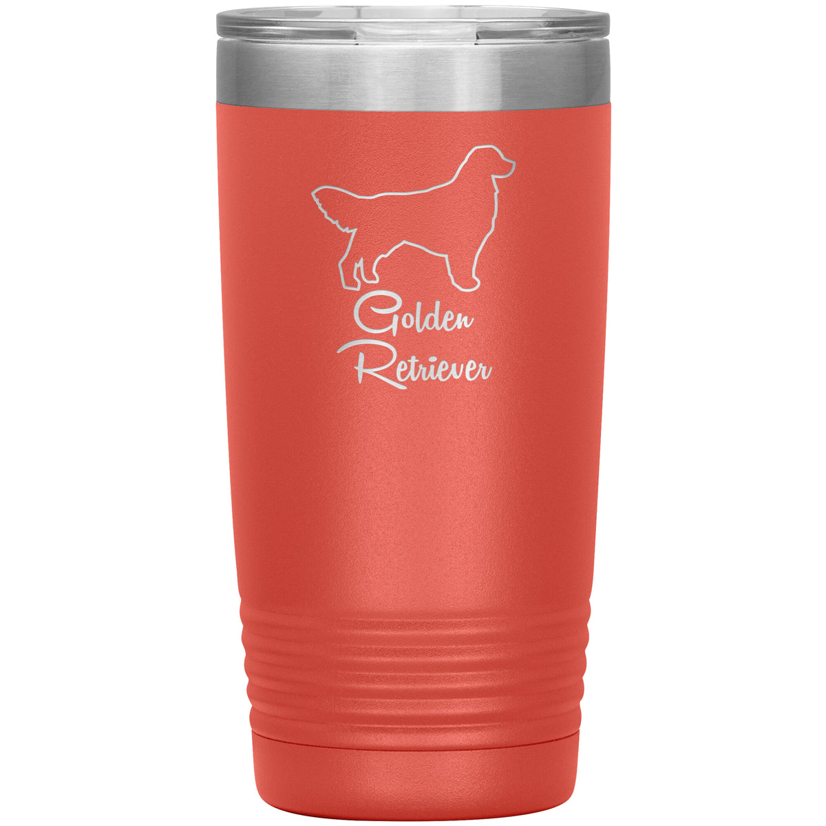 Golden Retriever Dog Outlined Silhouette 20oz Insulated Tumbler