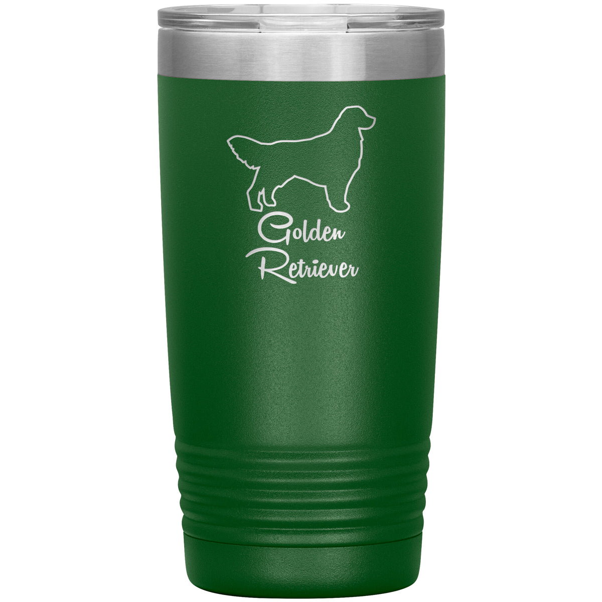 Golden Retriever Dog Outlined Silhouette 20oz Insulated Tumbler