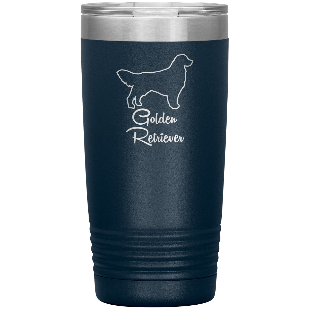 Golden Retriever Dog Outlined Silhouette 20oz Insulated Tumbler