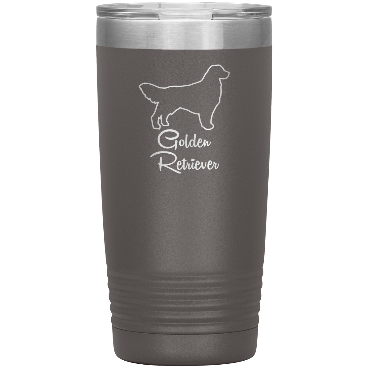 Golden Retriever Dog Outlined Silhouette 20oz Insulated Tumbler