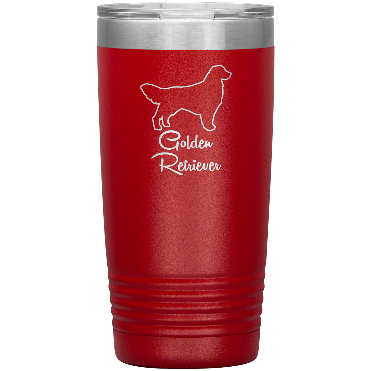 Golden Retriever Dog Outlined Silhouette 20oz Insulated Tumbler