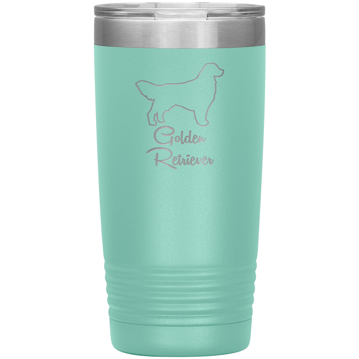 Golden Retriever Dog Outlined Silhouette 20oz Insulated Tumbler