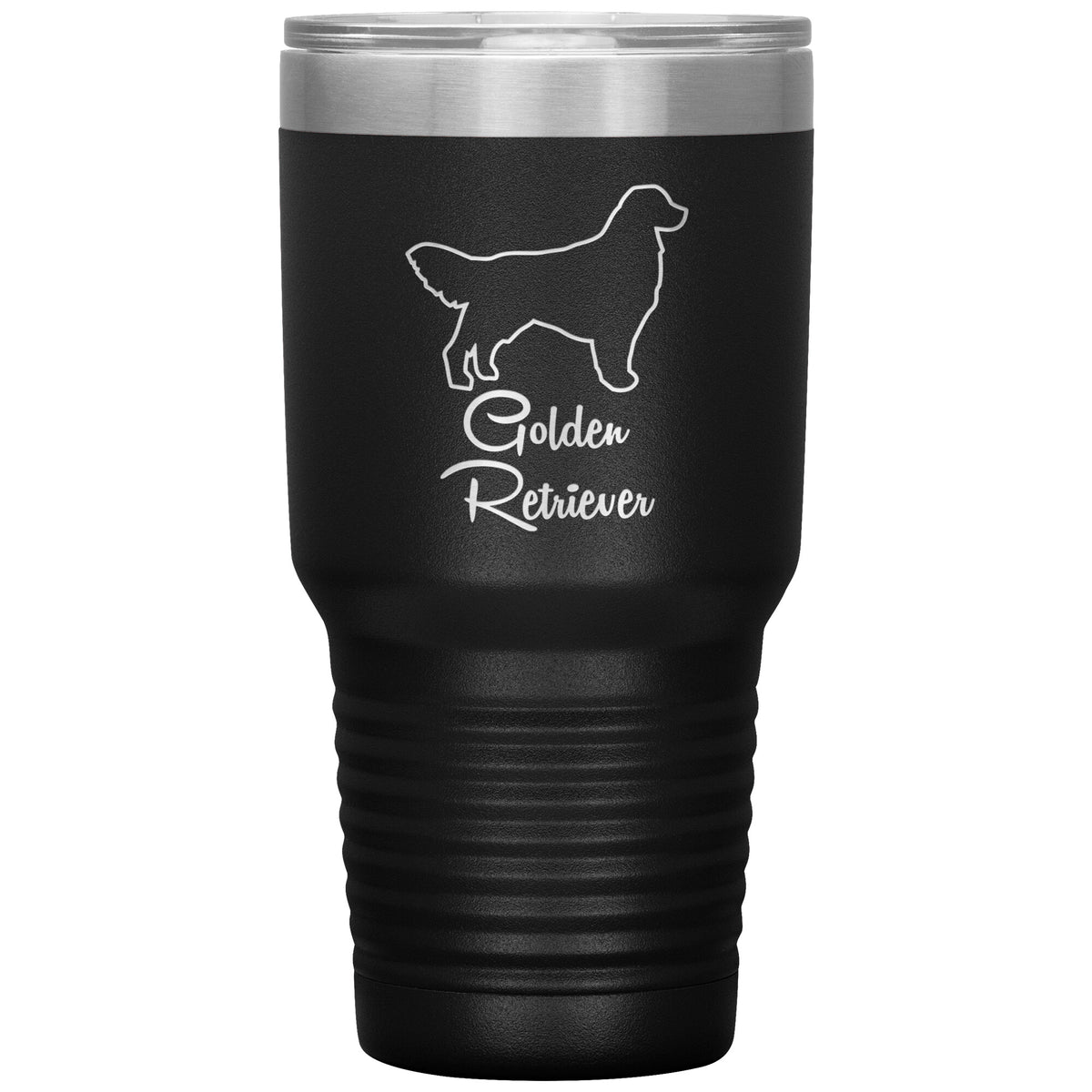 Golden Retriever Dog Outlined Silhouette 30oz Insulated Tumbler