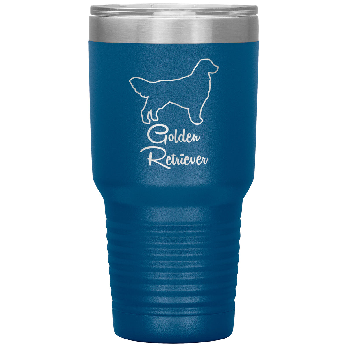 Golden Retriever Dog Outlined Silhouette 30oz Insulated Tumbler