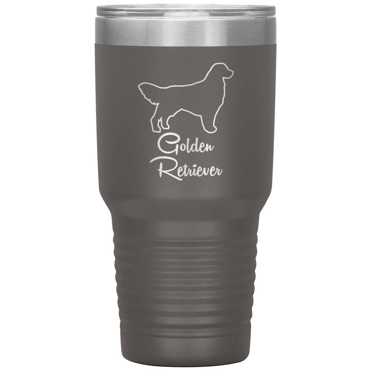 Golden Retriever Dog Outlined Silhouette 30oz Insulated Tumbler