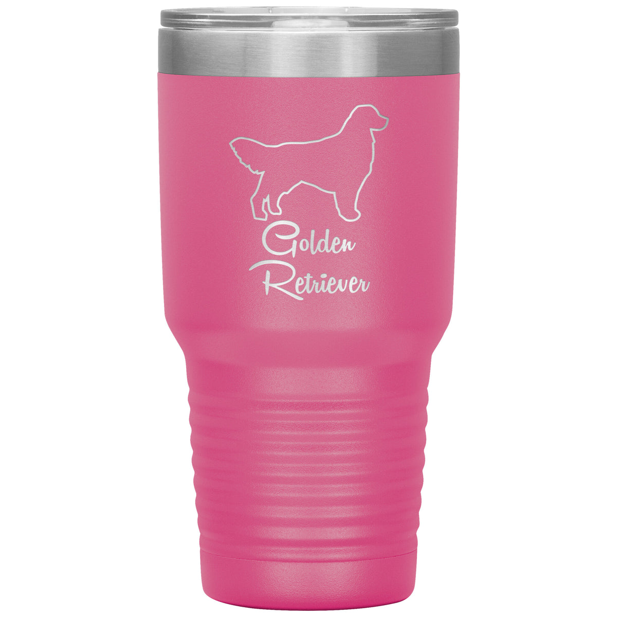 Golden Retriever Dog Outlined Silhouette 30oz Insulated Tumbler
