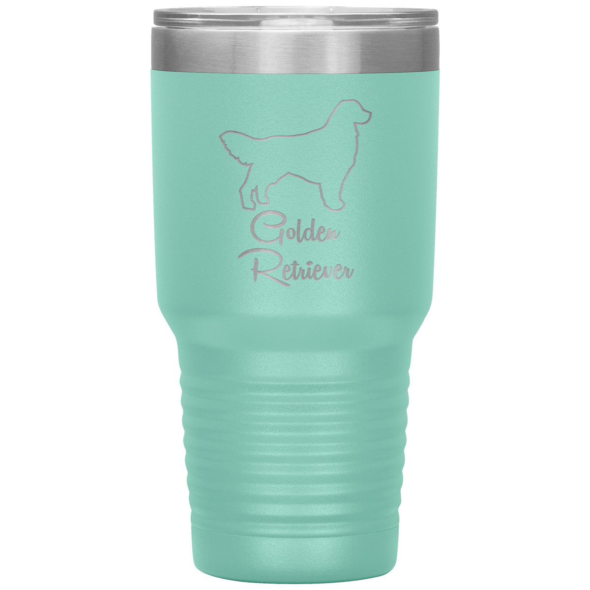 Golden Retriever Dog Outlined Silhouette 30oz Insulated Tumbler