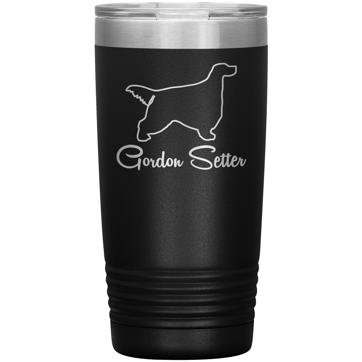 Gordon Setter Dog Outlined Silhouette 20oz Insulated Tumbler