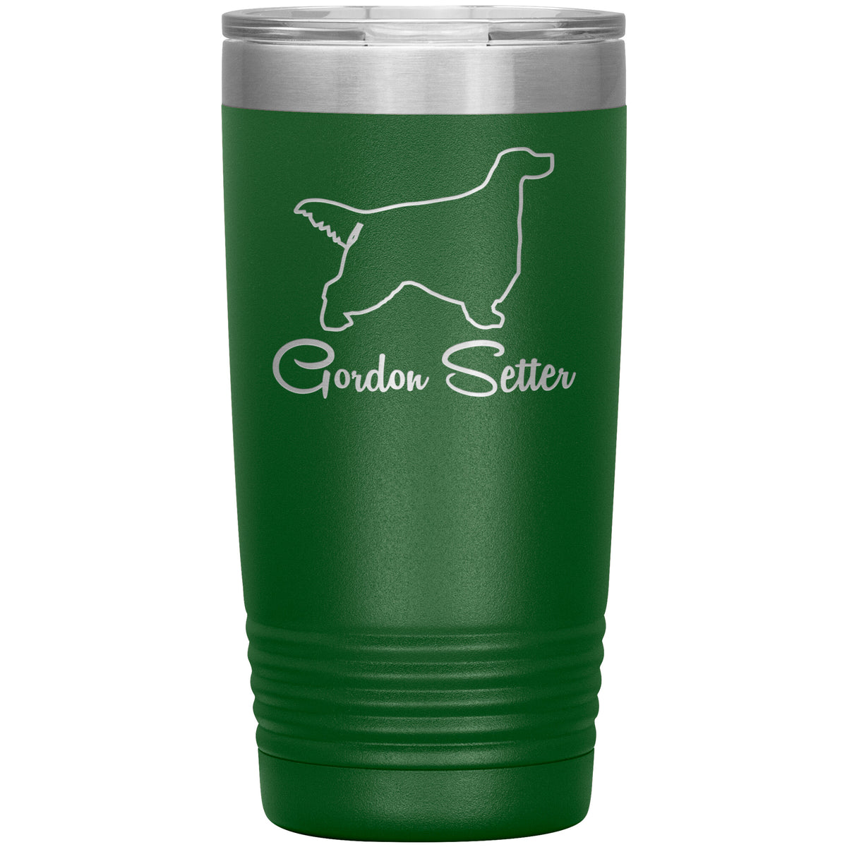 Gordon Setter Dog Outlined Silhouette 20oz Insulated Tumbler