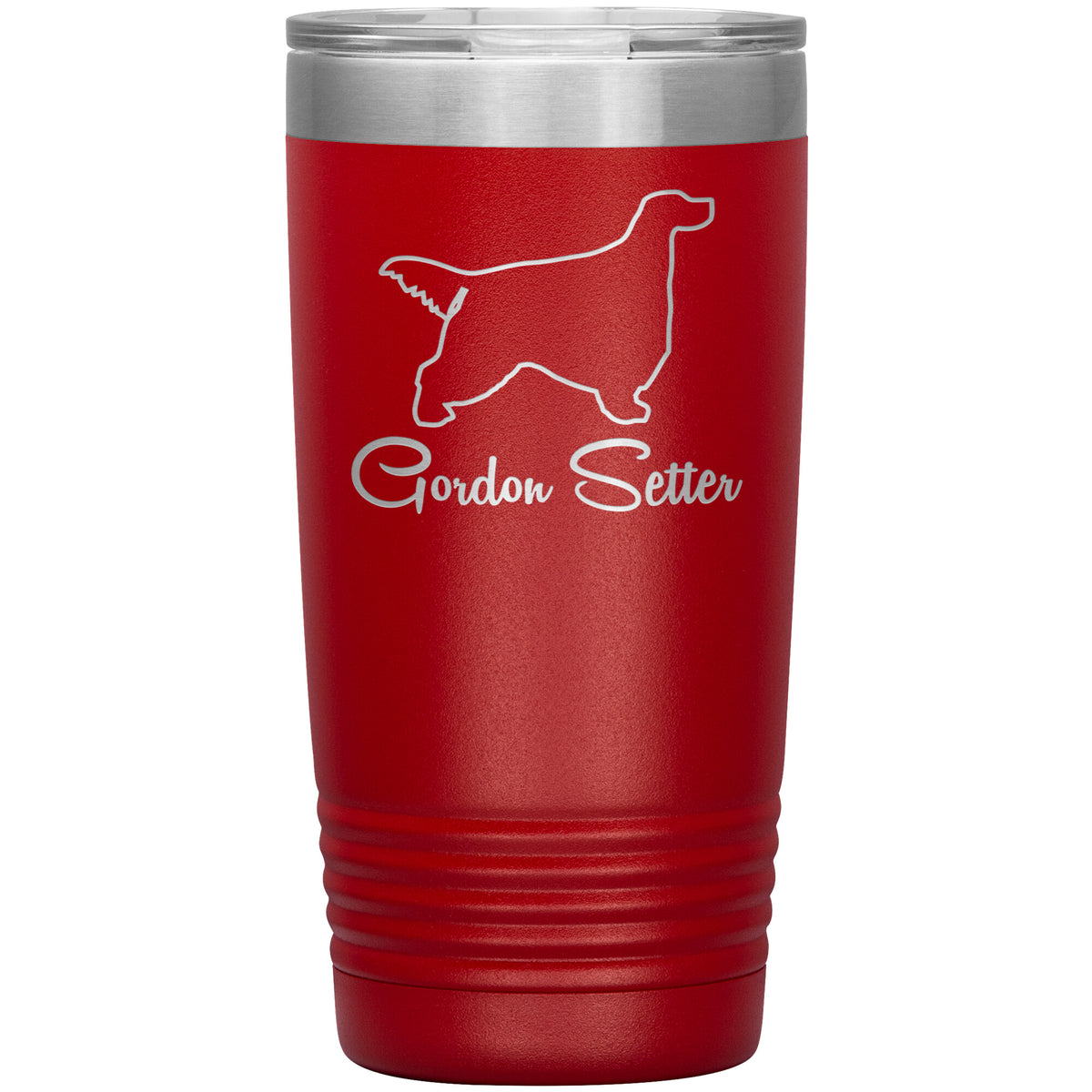 Gordon Setter Dog Outlined Silhouette 20oz Insulated Tumbler