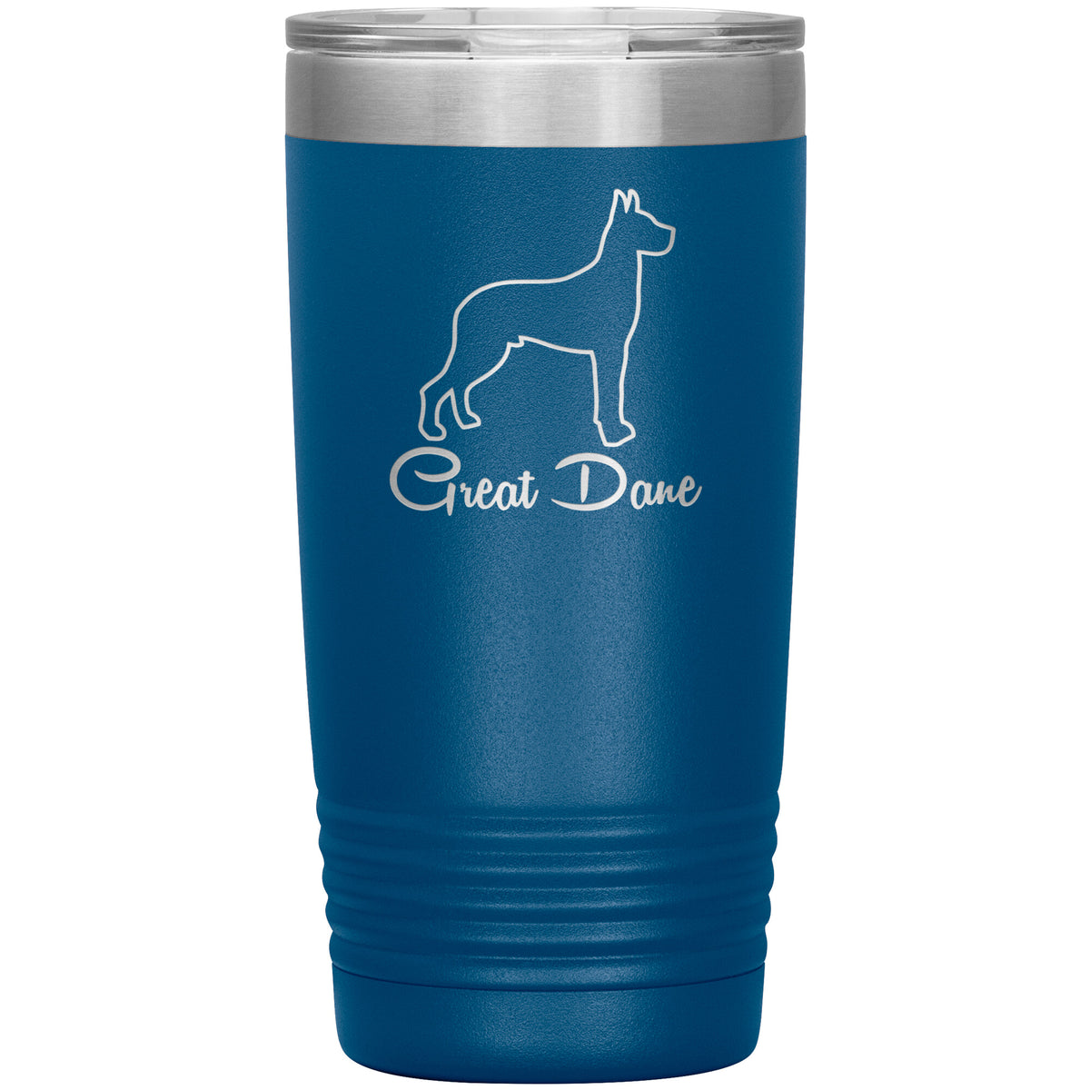 Great Dane Dog Outlined Silhouette 20oz Insulated Tumbler