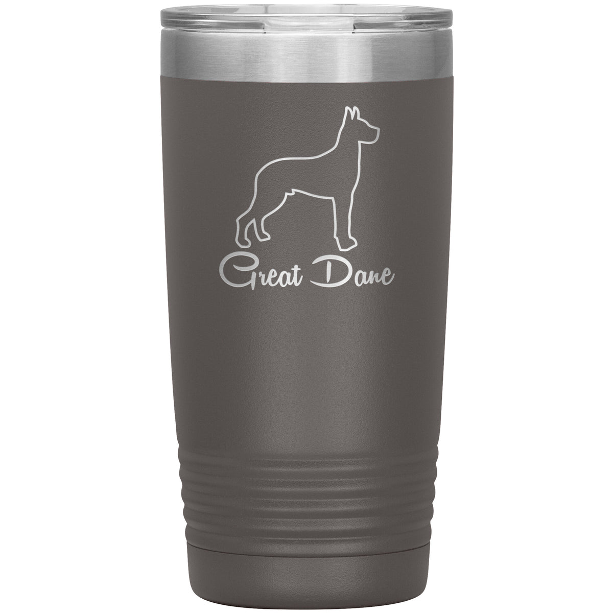 Great Dane Dog Outlined Silhouette 20oz Insulated Tumbler