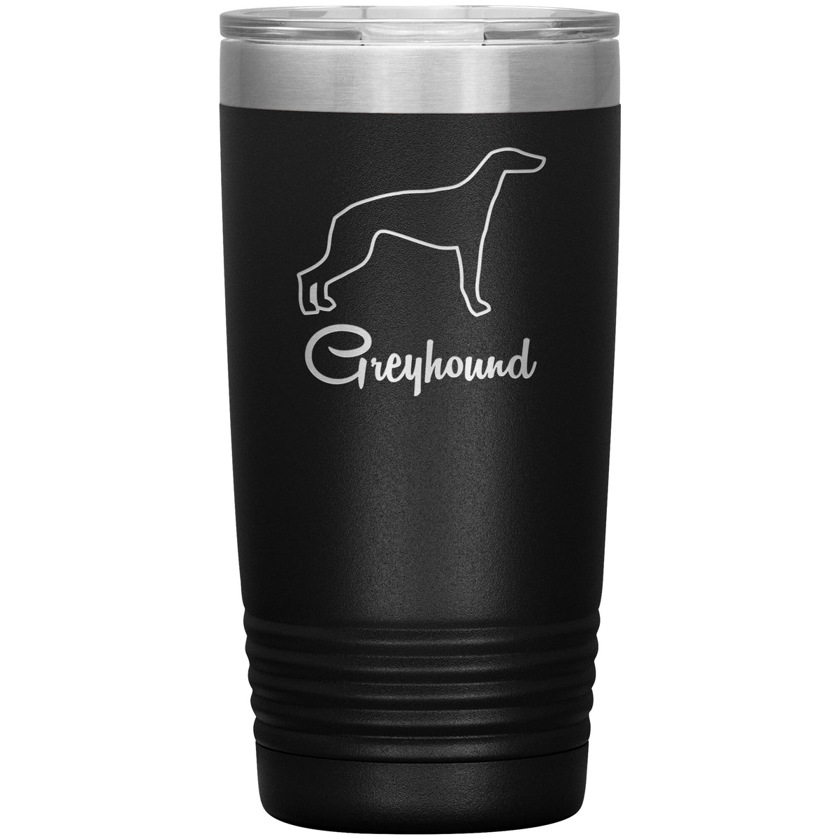 Greyhound Dog Outlined Silhouette 20oz Insulated Tumbler