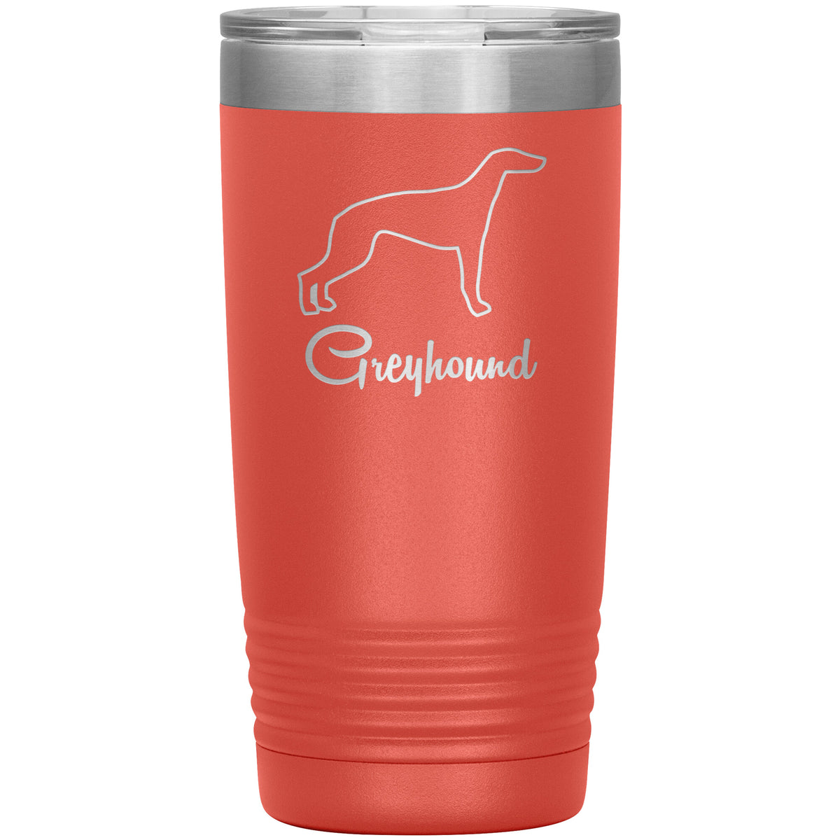 Greyhound Dog Outlined Silhouette 20oz Insulated Tumbler
