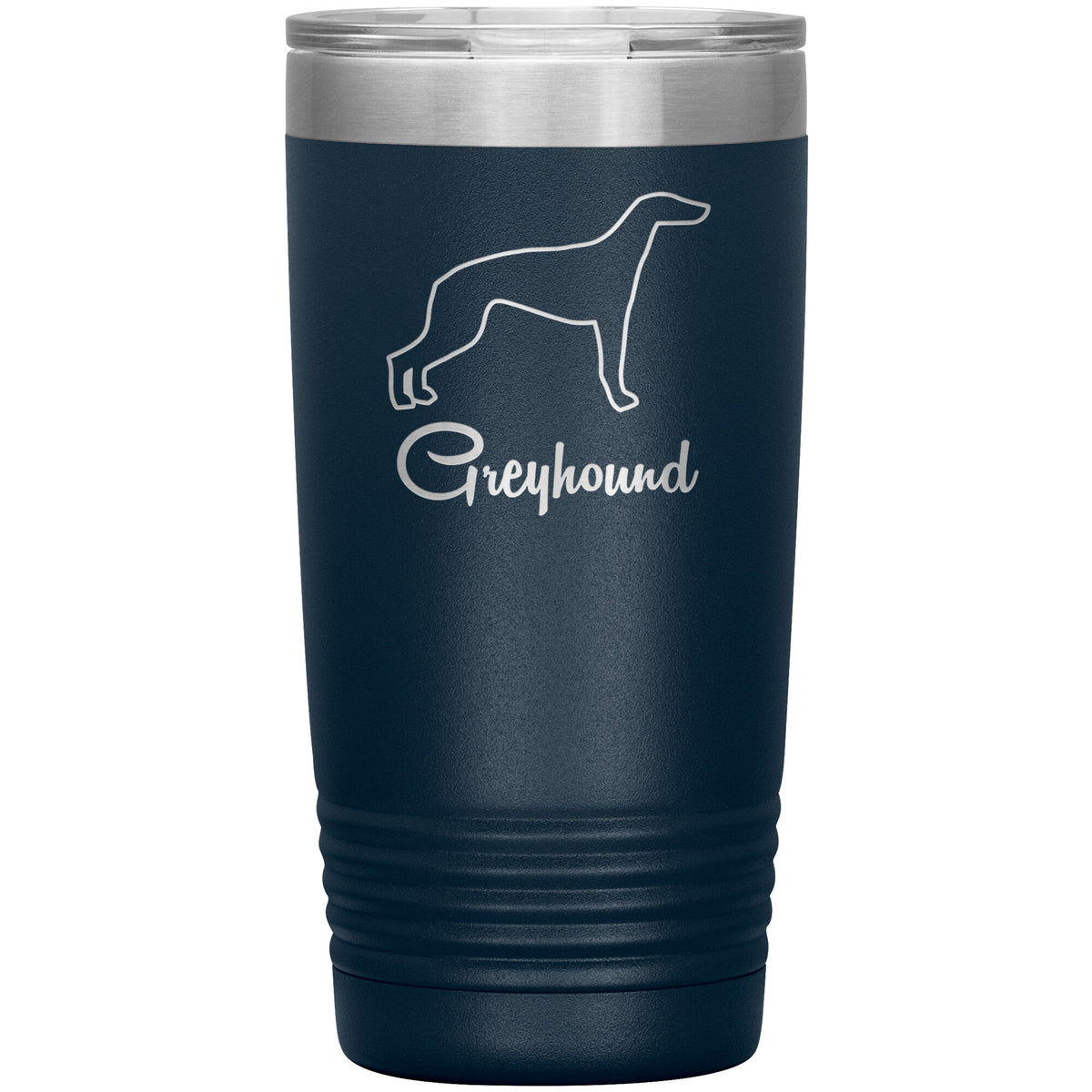 Greyhound Dog Outlined Silhouette 20oz Insulated Tumbler