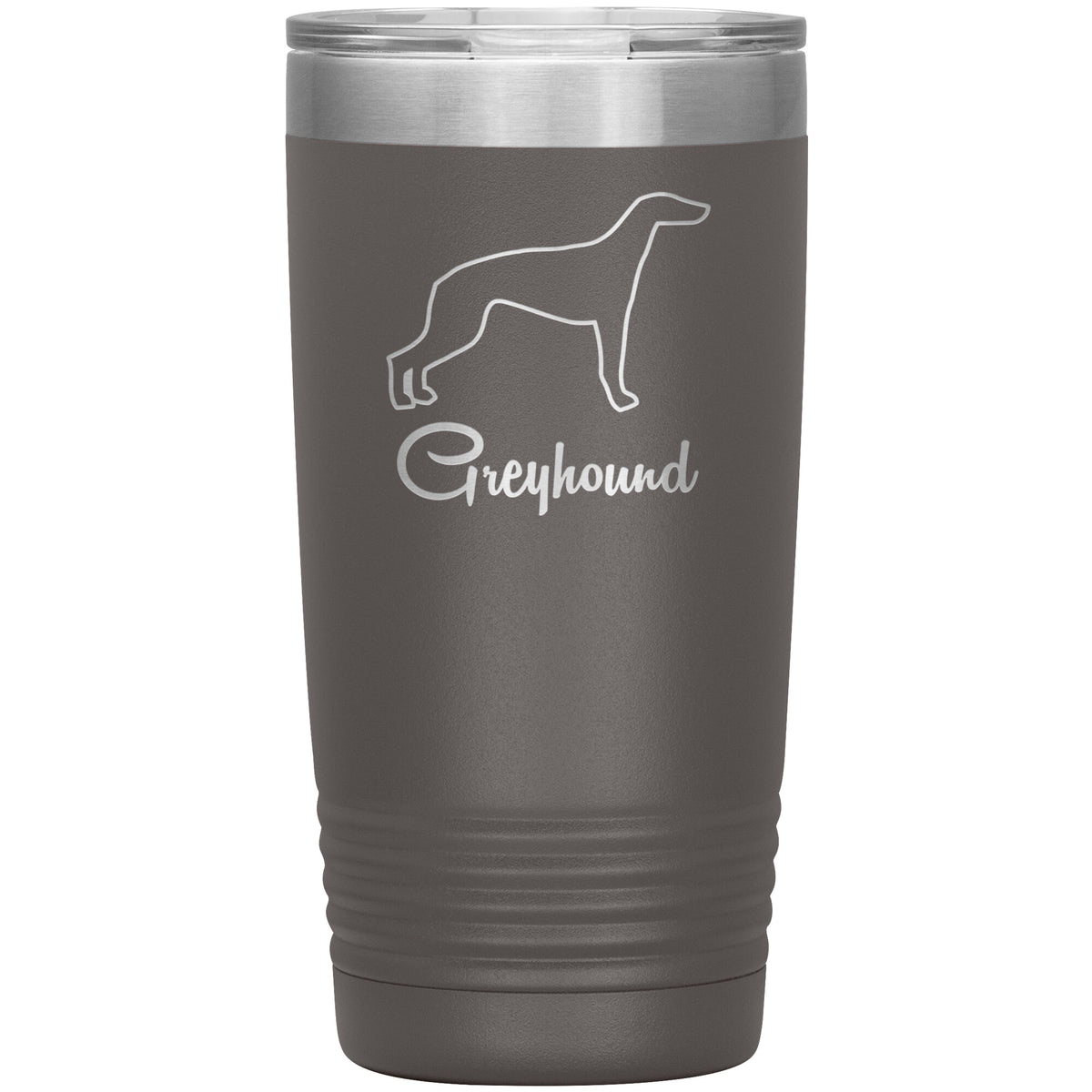 Greyhound Dog Outlined Silhouette 20oz Insulated Tumbler