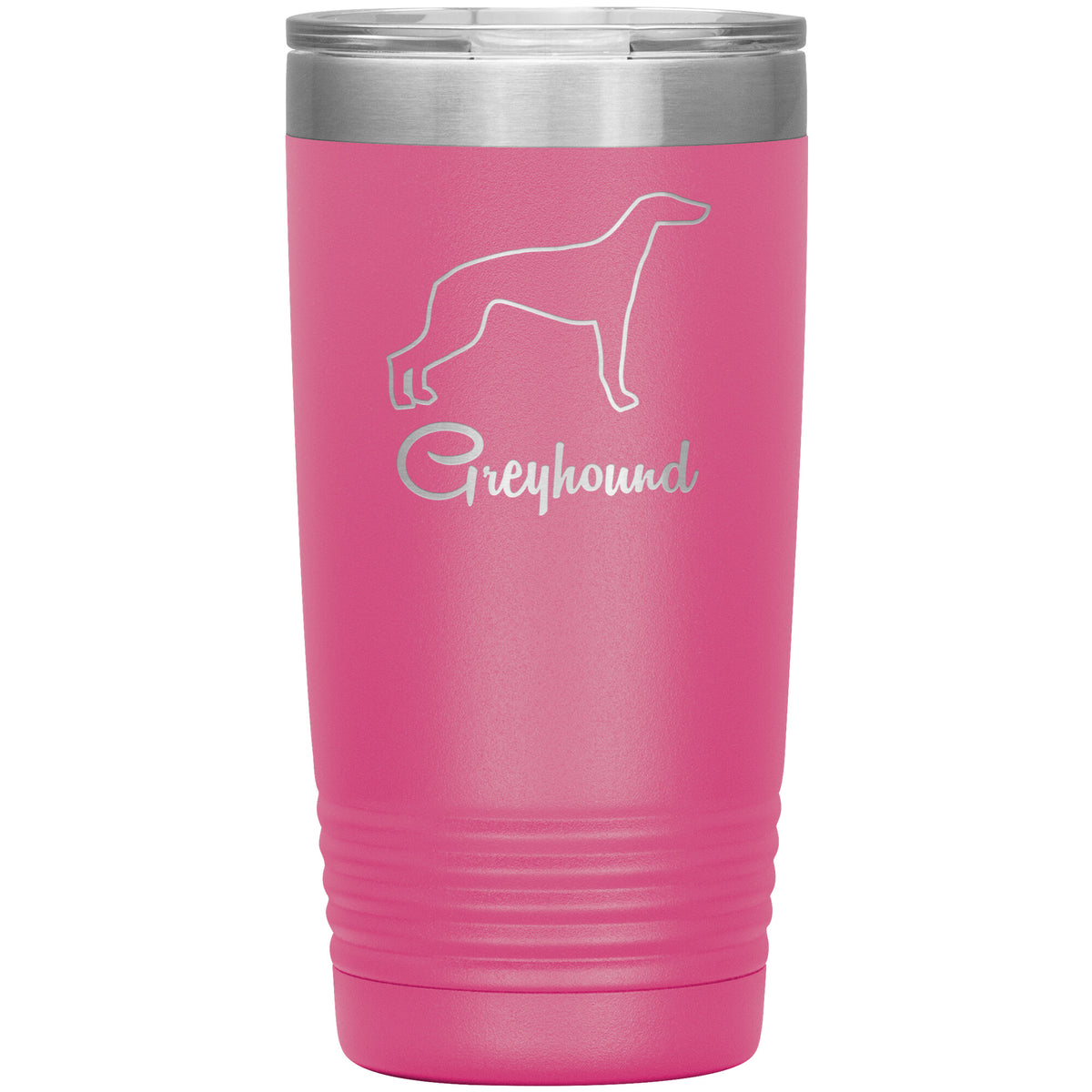 Greyhound Dog Outlined Silhouette 20oz Insulated Tumbler