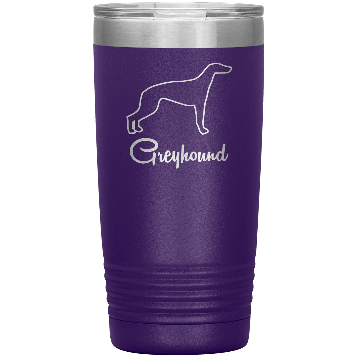 Greyhound Dog Outlined Silhouette 20oz Insulated Tumbler