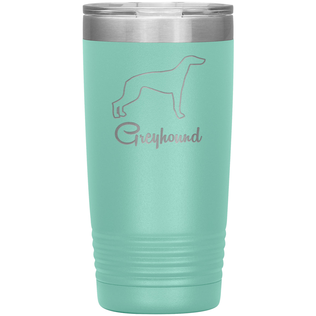 Greyhound Dog Outlined Silhouette 20oz Insulated Tumbler