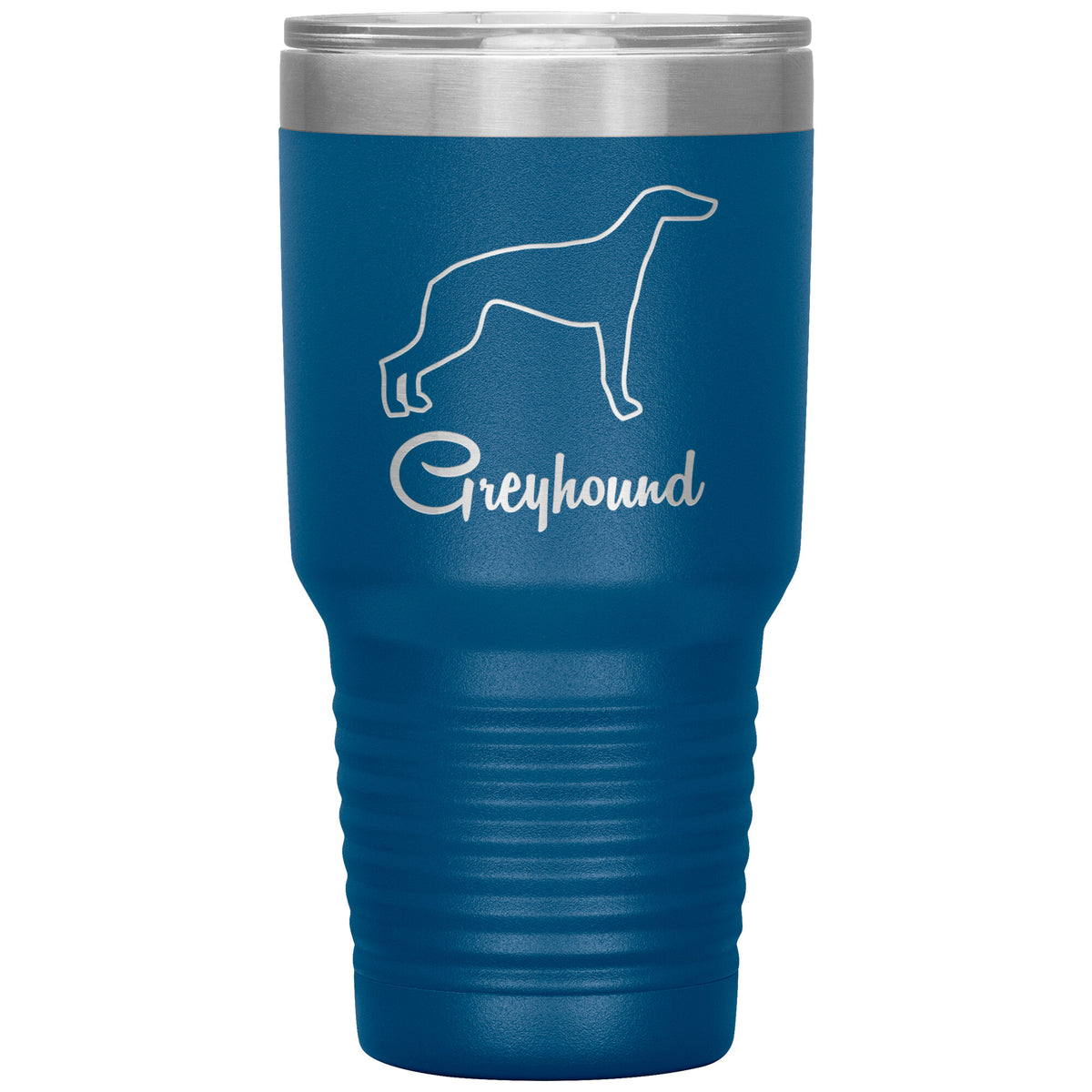 Greyhound Dog Outlined Silhouette 30oz Insulated Tumbler