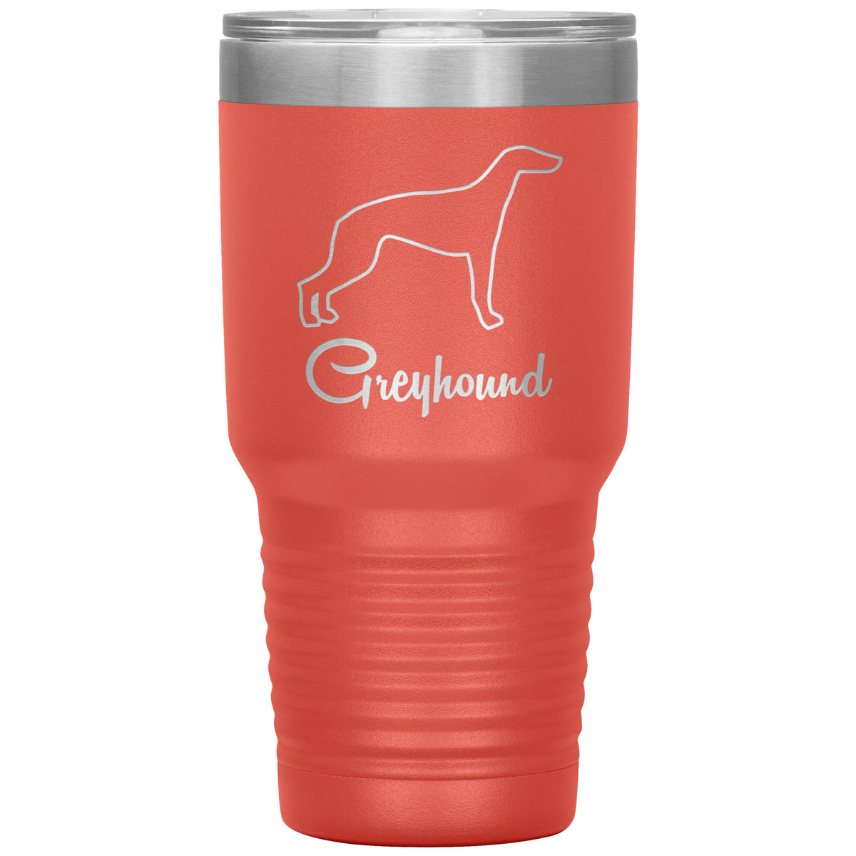 Greyhound Dog Outlined Silhouette 30oz Insulated Tumbler