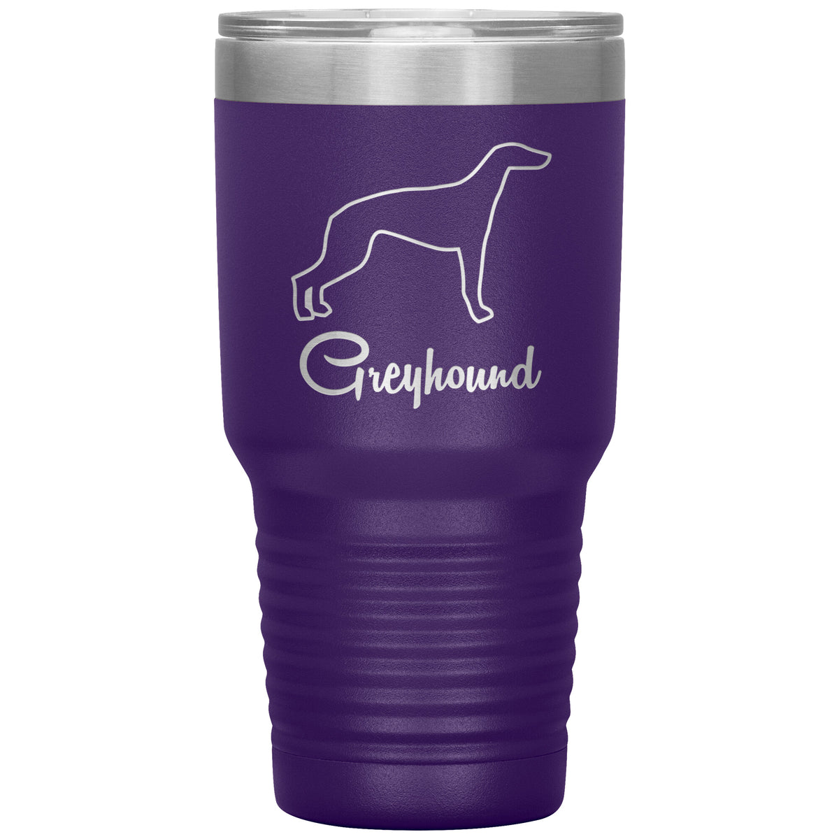 Greyhound Dog Outlined Silhouette 30oz Insulated Tumbler