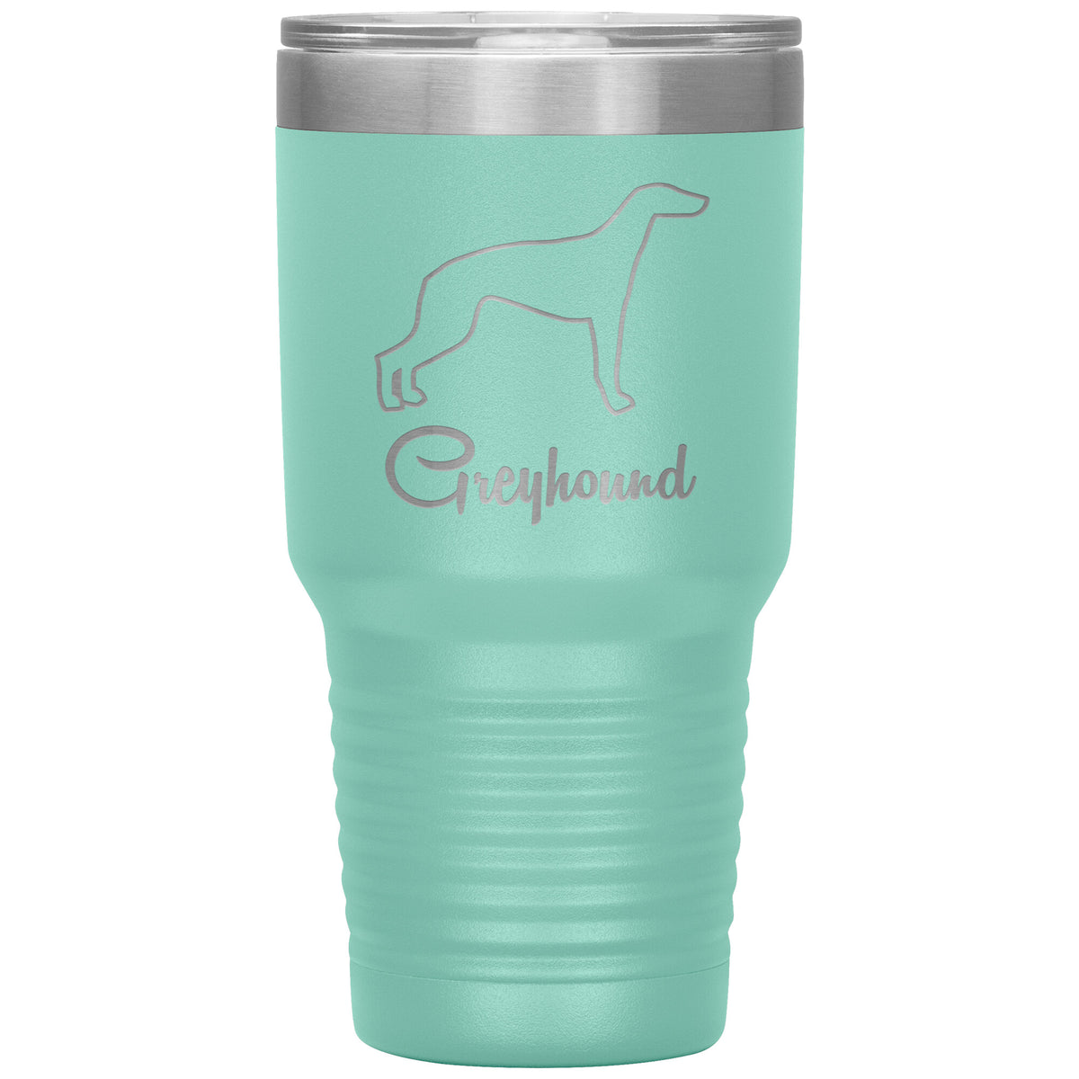 Greyhound Dog Outlined Silhouette 30oz Insulated Tumbler